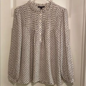 Adrianna Papell  white and black blouse Wm small